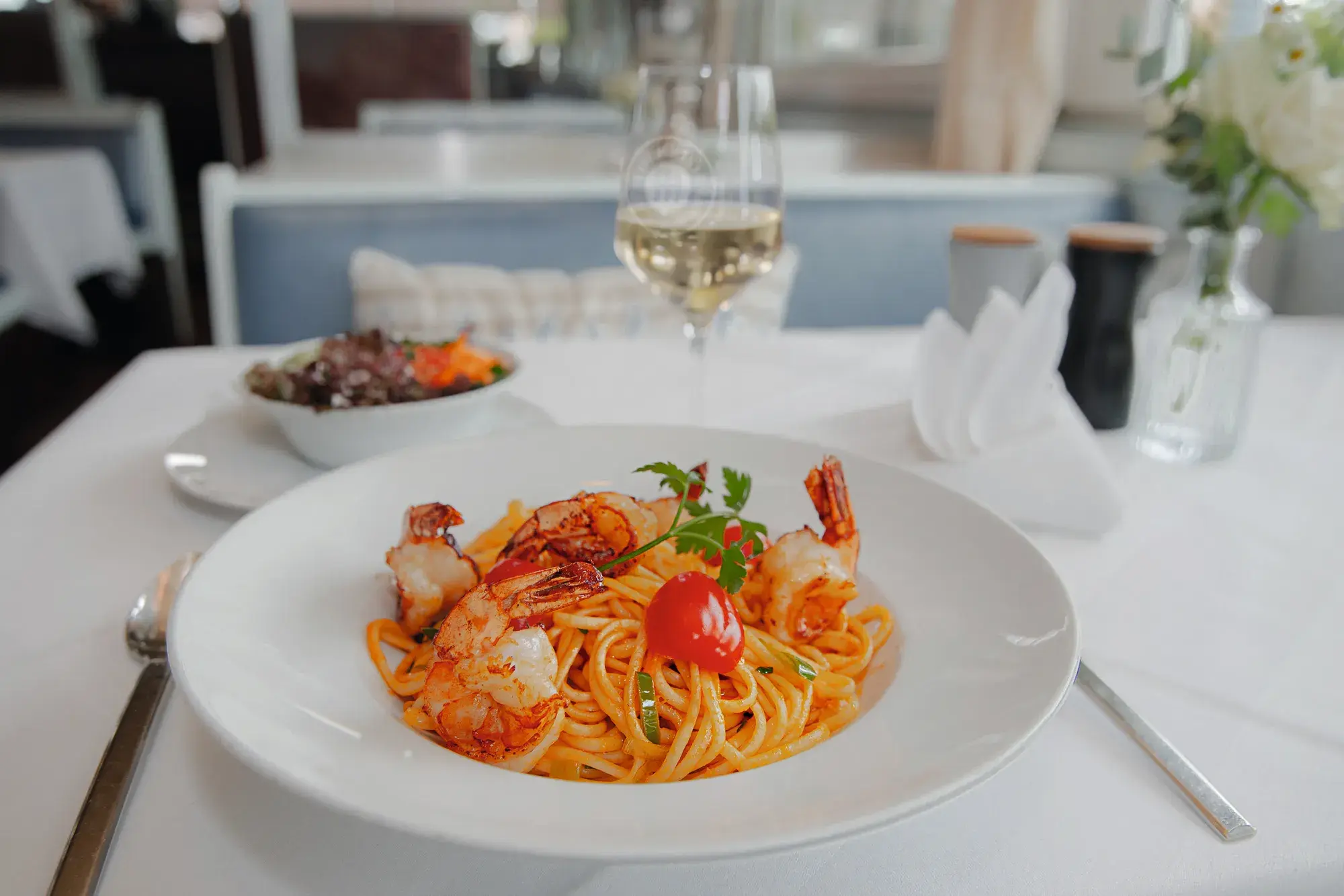 Pasta mit Garnelen
