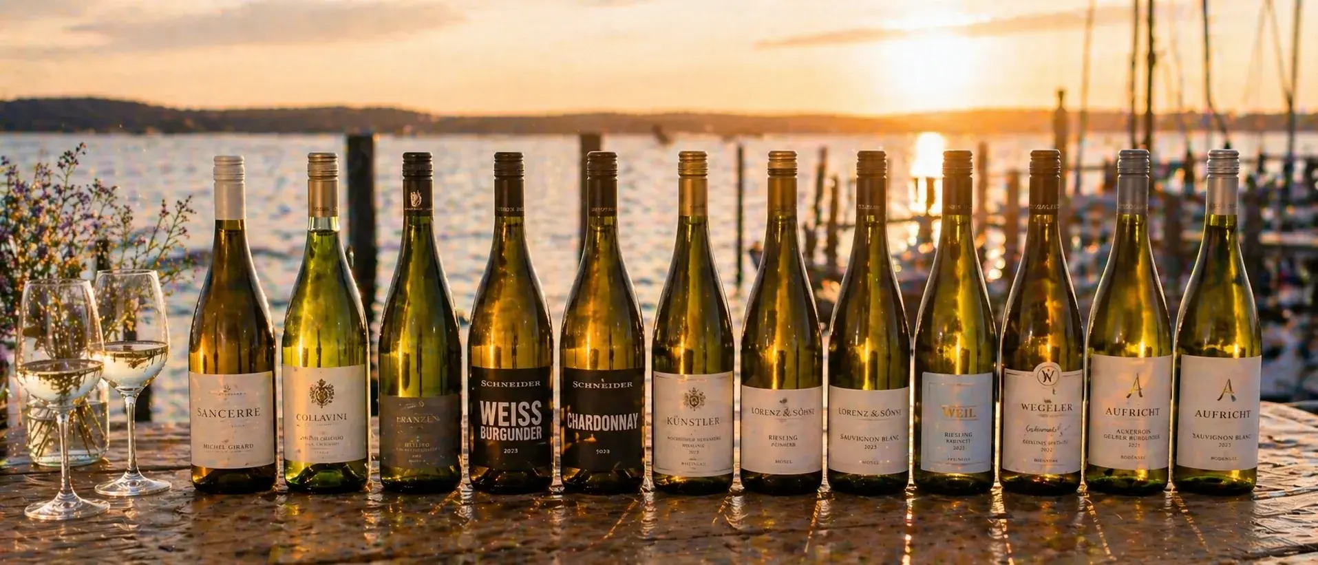 Weinselektion der Fischkiste
