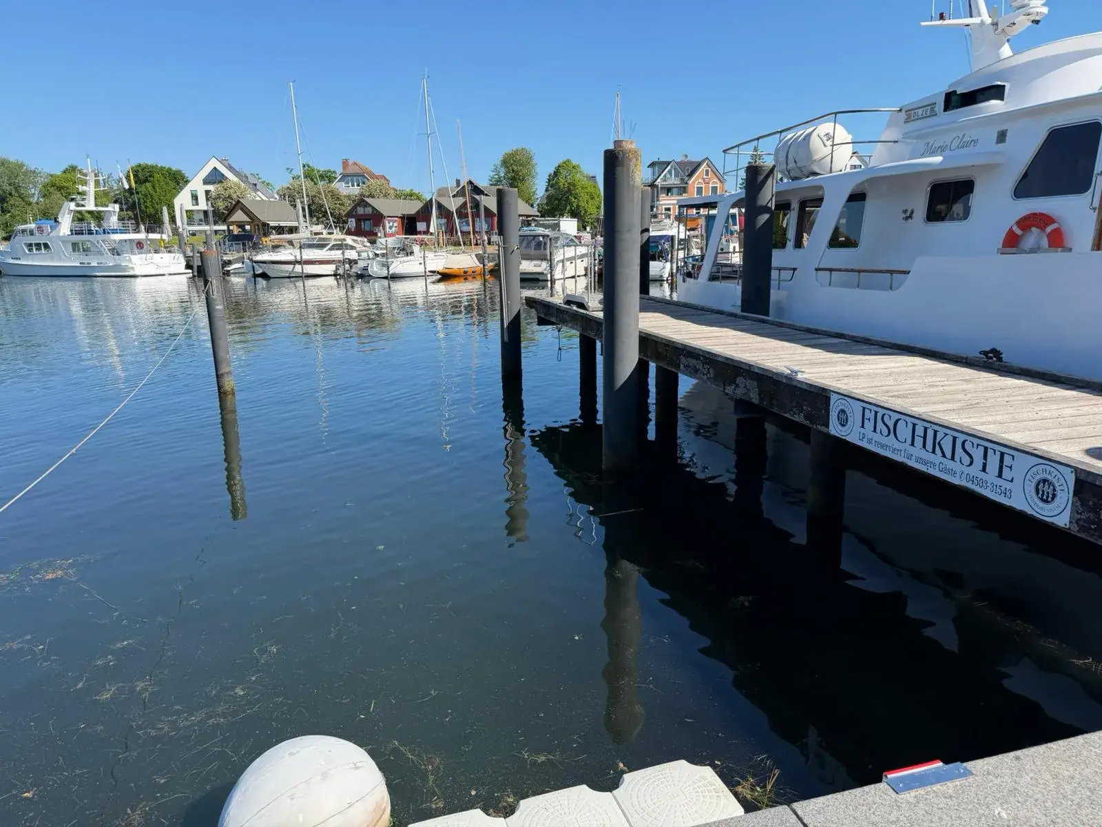 Bootsliegeplatz der Fischkiste am Niendorfer Hafen
